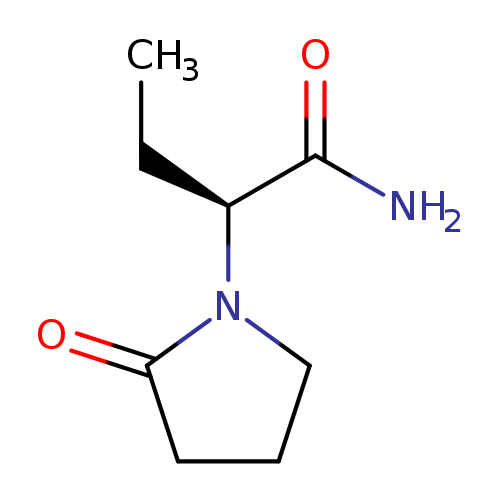 1-Pyrrolidineacetamide, α-ethyl-2-oxo-, (αS)-
