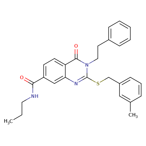 2-{[(3-methylphenyl)methyl]sulfanyl}-4-oxo-3-(2-phenylethyl)-N-propyl-3,4-dihydroquinazoline-7-carboxamide