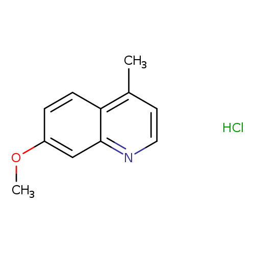 Quinoline, 7-methoxy-4-methyl-, hydrochloride (1:1)