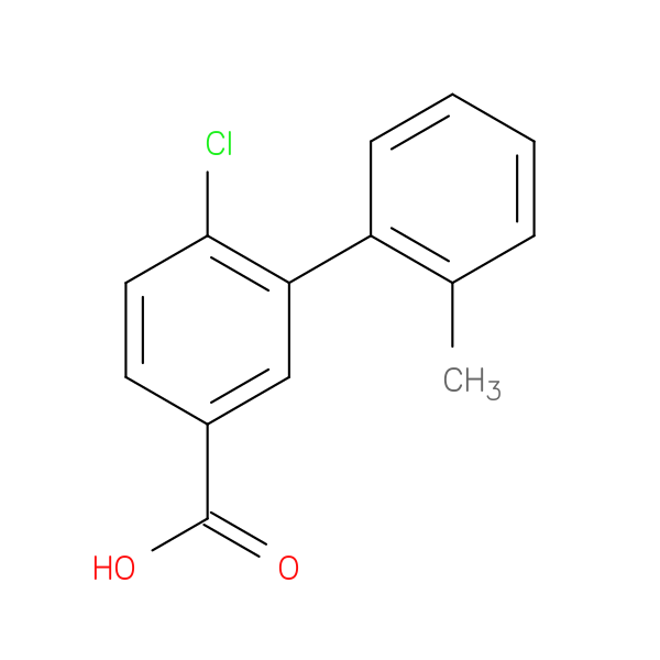 4-Chloro-3-(2-methylphenyl)benzoic acid