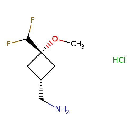 rac-1-[(1s,3s)-3-(difluoromethyl)-3-methoxycyclobutyl]methanamine hydrochloride, cis