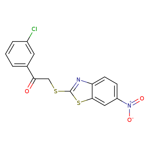 1-(3-chlorophenyl)-2-[(6-nitro-1,3-benzothiazol-2-yl)sulfanyl]ethan-1-one