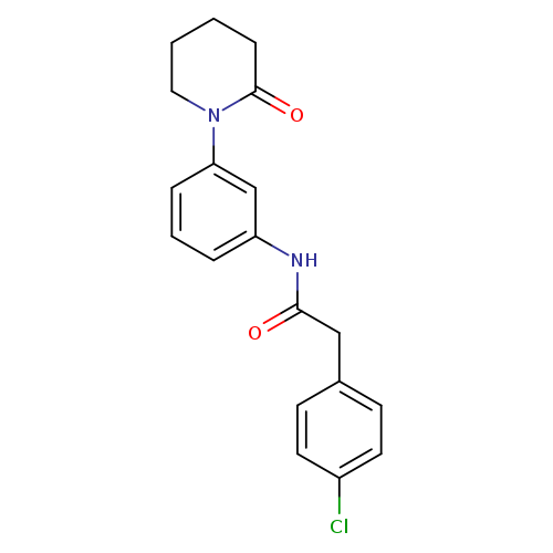 2-(4-chlorophenyl)-N-[3-(2-oxopiperidin-1-yl)phenyl]acetamide