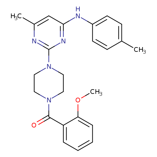 2-[4-(2-methoxybenzoyl)piperazin-1-yl]-6-methyl-N-(4-methylphenyl)pyrimidin-4-amine
