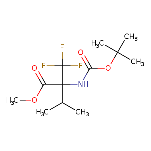methyl2-{[(tert-butoxy)carbonyl]amino}-3-methyl-2-(trifluoromethyl)butanoate