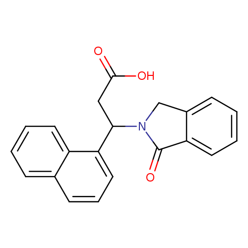 3-(naphthalen-1-yl)-3-(1-oxo-2,3-dihydro-1H-isoindol-2-yl)propanoic acid