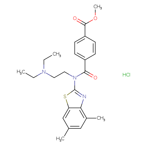 methyl 4-{[2-(diethylamino)ethyl](4,6-dimethyl-1,3-benzothiazol-2-yl)carbamoyl}benzoate hydrochloride