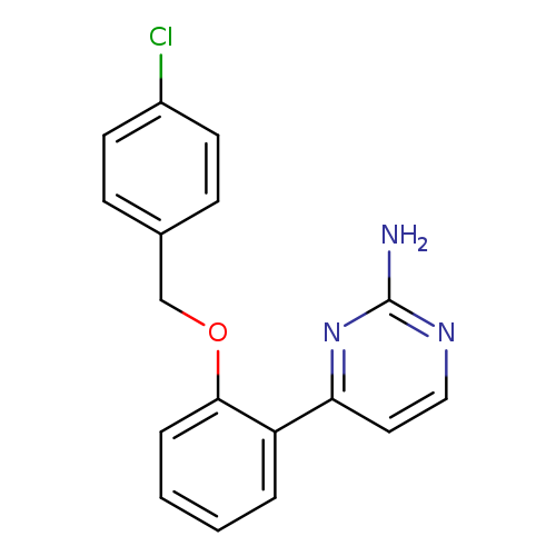 4-{2-[(4-chlorophenyl)methoxy]phenyl}pyrimidin-2-amine