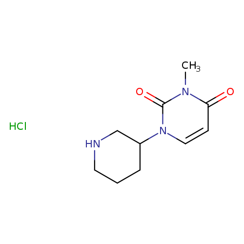 "3-methyl-1-(piperidin-3-yl)-1,2,3,4-tetrahydropyrimidine-2,4-dione hydrochloride"