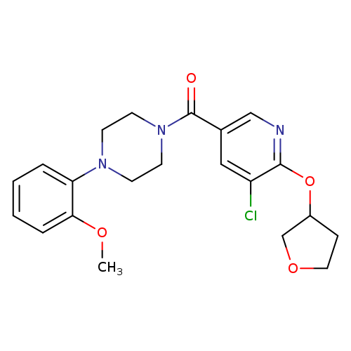 1-[5-chloro-6-(oxolan-3-yloxy)pyridine-3-carbonyl]-4-(2-methoxyphenyl)piperazine