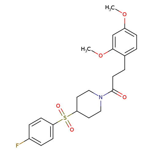 3-(2,4-dimethoxyphenyl)-1-[4-(4-fluorobenzenesulfonyl)piperidin-1-yl]propan-1-one