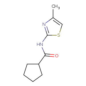 N-(4-methyl-1,3-thiazol-2-yl)cyclopentanecarboxamide