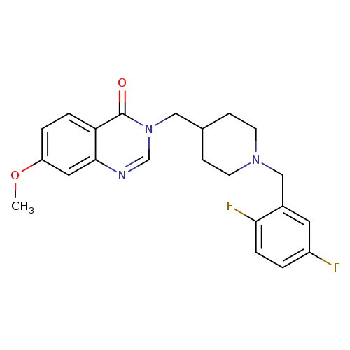 3-({1-[(2,5-difluorophenyl)methyl]piperidin-4-yl}methyl)-7-methoxy-3,4-dihydroquinazolin-4-one