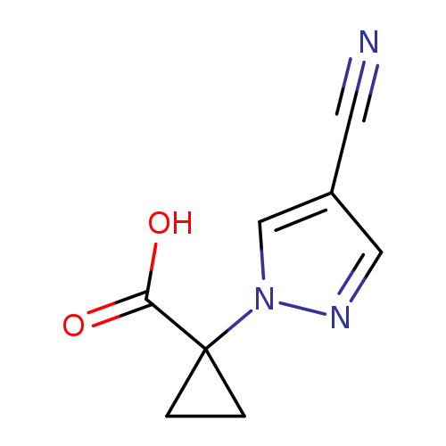 1-(4-cyano-1H-pyrazol-1-yl)cyclopropane-1-carboxylicacid