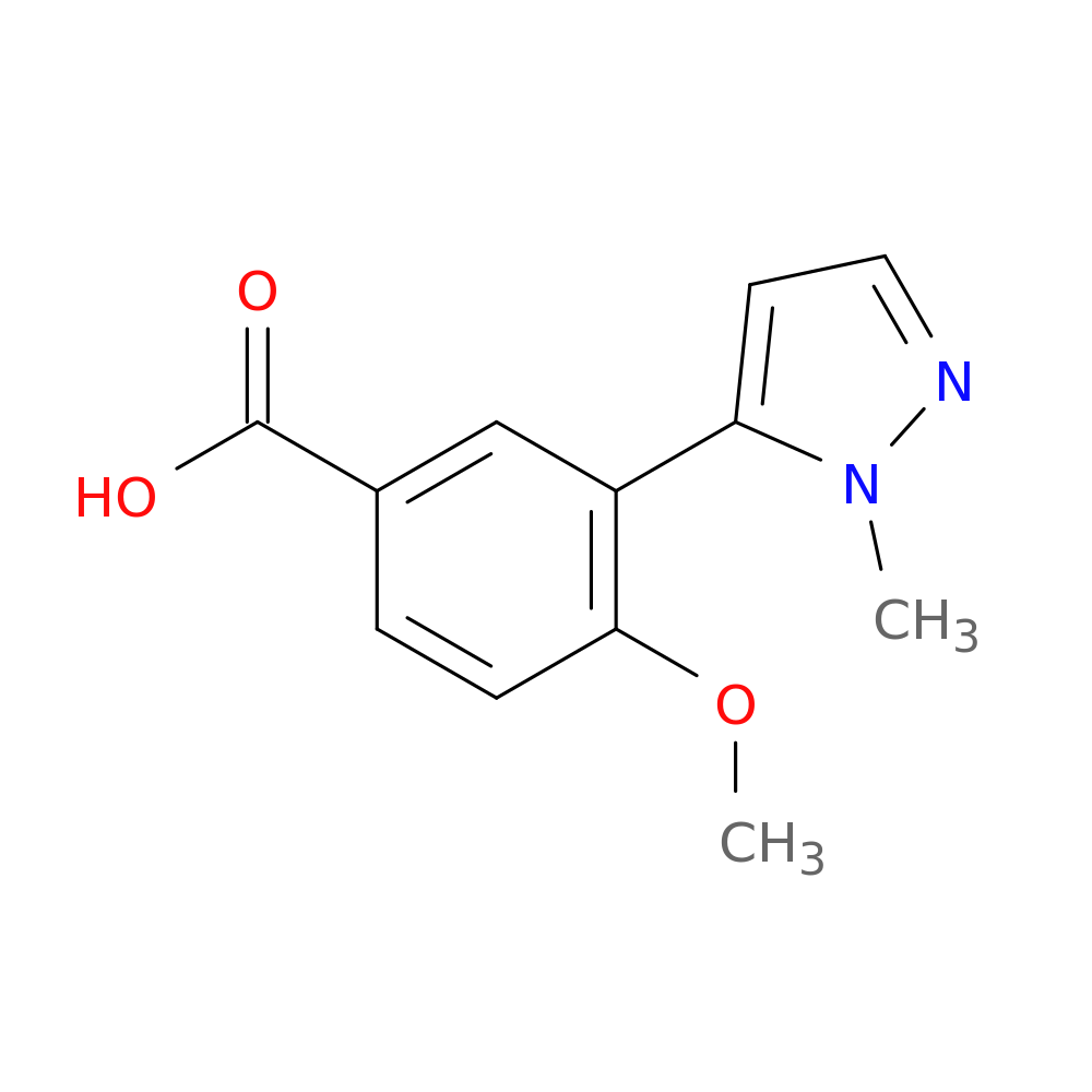 4-methoxy-3-(1-methyl-1H-pyrazol-5-yl)benzoic acid