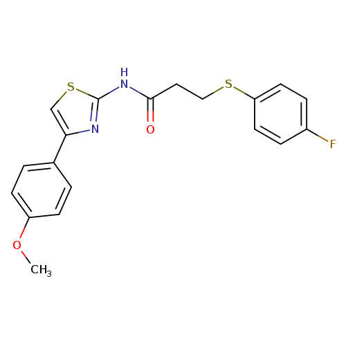 3-[(4-fluorophenyl)sulfanyl]-N-[4-(4-methoxyphenyl)-1,3-thiazol-2-yl]propanamide