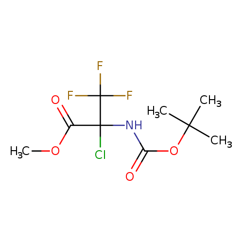 methyl 2-{[(tert-butoxy)carbonyl]amino}-2-chloro-3,3,3-trifluoropropanoate