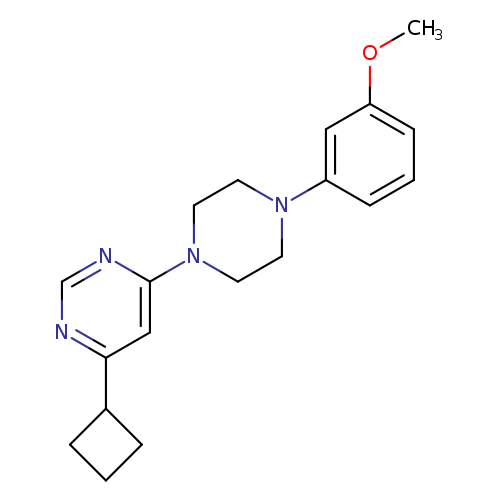 4-cyclobutyl-6-[4-(3-methoxyphenyl)piperazin-1-yl]pyrimidine