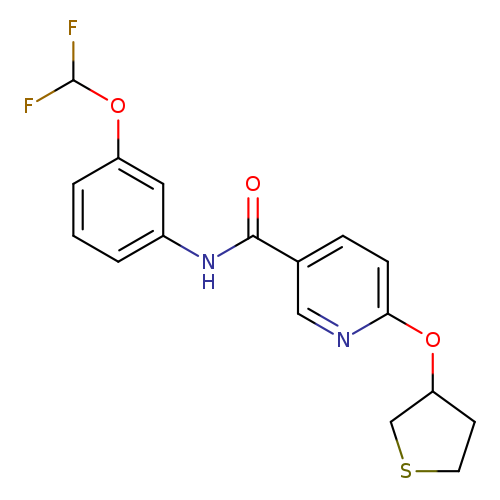 N-[3-(difluoromethoxy)phenyl]-6-(thiolan-3-yloxy)pyridine-3-carboxamide