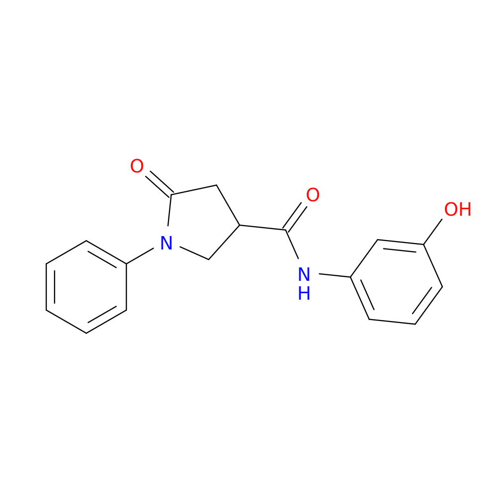 N-(3-Hydroxyphenyl)-5-oxo-1-phenylpyrrolidine-3-carboxamide