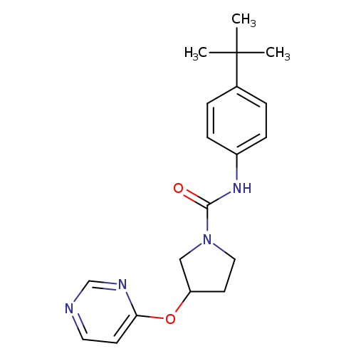 N-(4-tert-butylphenyl)-3-(pyrimidin-4-yloxy)pyrrolidine-1-carboxamide