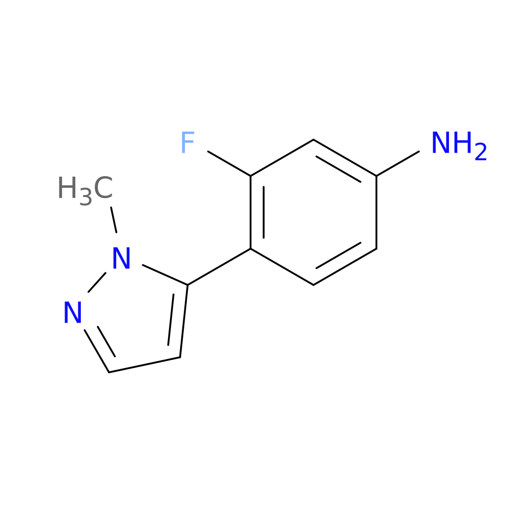 3-fluoro-4-(1-methyl-1H-pyrazol-5-yl)aniline