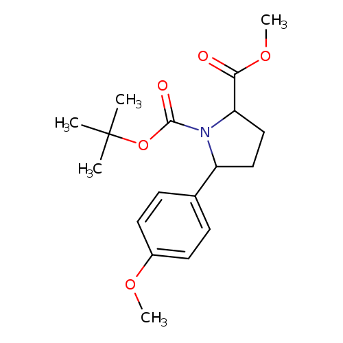 1-tert-butyl 2-methyl 5-(4-methoxyphenyl)pyrrolidine-1,2-dicarboxylate