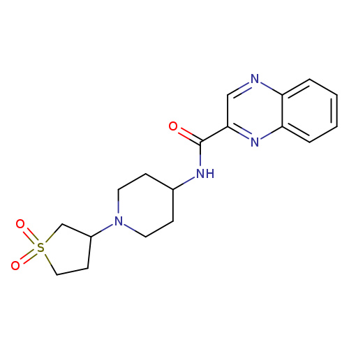 N-[1-(1,1-dioxo-1lambda6-thiolan-3-yl)piperidin-4-yl]quinoxaline-2-carboxamide