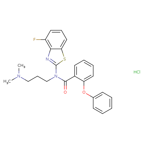 N-[3-(dimethylamino)propyl]-N-(4-fluoro-1,3-benzothiazol-2-yl)-2-phenoxybenzamide hydrochloride