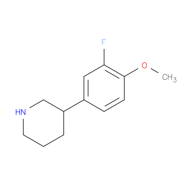 3-(3-fluoro-4-methoxyphenyl)piperidine