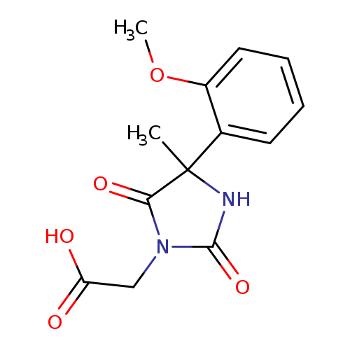 2-[4-(2-methoxyphenyl)-4-methyl-2,5-dioxoimidazolidin-1-yl]acetic acid