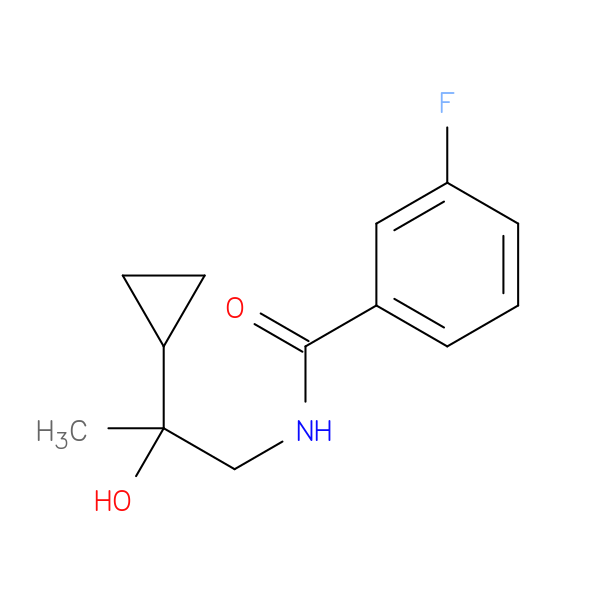 N-(2-cyclopropyl-2-hydroxypropyl)-3-fluorobenzamide