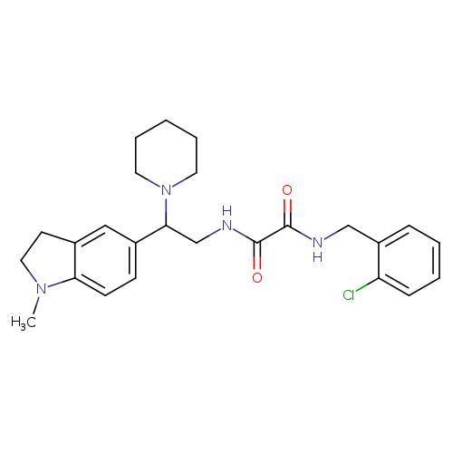 N'-[(2-chlorophenyl)methyl]-N-[2-(1-methyl-2,3-dihydro-1H-indol-5-yl)-2-(piperidin-1-yl)ethyl]ethanediamide