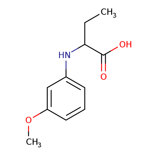 2-[(3-methoxyphenyl)amino]butanoic acid