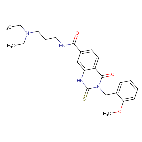 N-[3-(diethylamino)propyl]-3-[(2-methoxyphenyl)methyl]-4-oxo-2-sulfanylidene-1,2,3,4-tetrahydroquinazoline-7-carboxamide