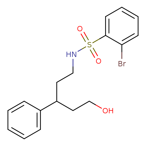 2-bromo-N-(5-hydroxy-3-phenylpentyl)benzene-1-sulfonamide