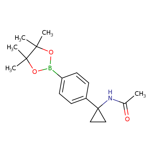 4-(1-Acetamidocyclopropyl)phenylboronic acid, pinacol ester