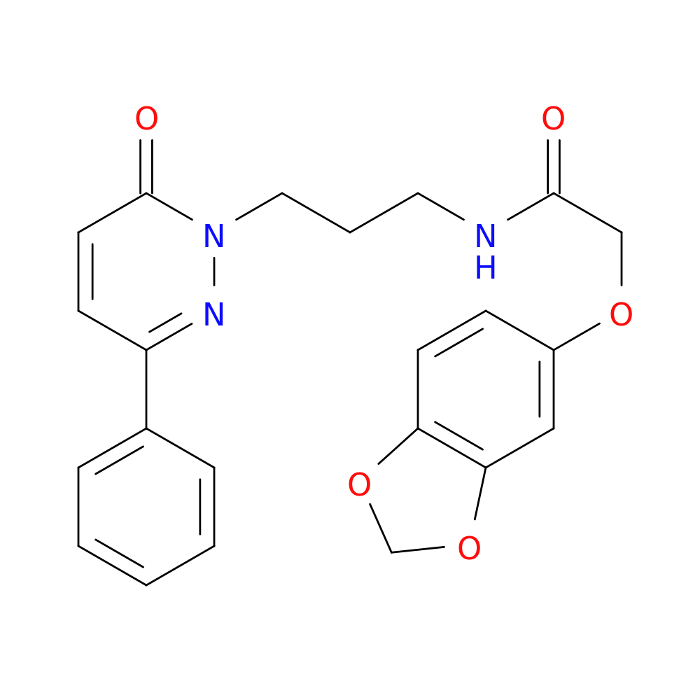 2-(2H-1,3-benzodioxol-5-yloxy)-N-[3-(6-oxo-3-phenyl-1,6-dihydropyridazin-1-yl)propyl]acetamide