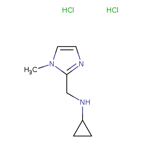 N-[(1-methyl-1H-imidazol-2-yl)methyl]cyclopropanamine dihydrochloride
