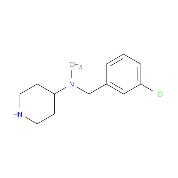 N-(3-Chlorobenzyl)-N-methylpiperidin-4-amine