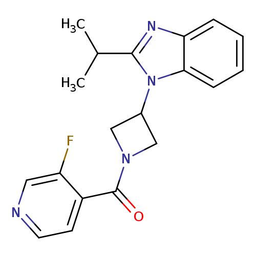 1-[1-(3-fluoropyridine-4-carbonyl)azetidin-3-yl]-2-(propan-2-yl)-1H-1,3-benzodiazole