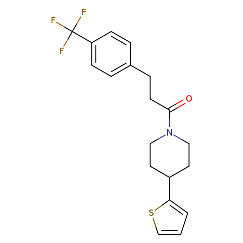 1-[4-(thiophen-2-yl)piperidin-1-yl]-3-[4-(trifluoromethyl)phenyl]propan-1-one