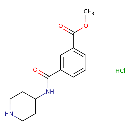 Methyl 3-(piperidin-4-ylcarbamoyl)benzoate hydrochloride