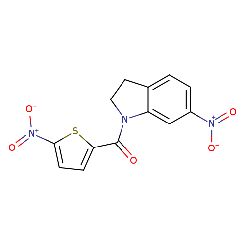 6-nitro-1-(5-nitrothiophene-2-carbonyl)-2,3-dihydro-1H-indole