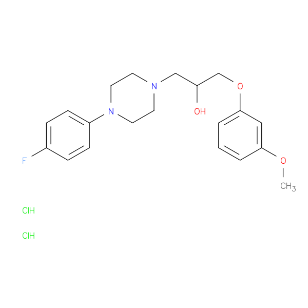 1-[4-(4-fluorophenyl)piperazin-1-yl]-3-(3-methoxyphenoxy)propan-2-ol dihydrochloride