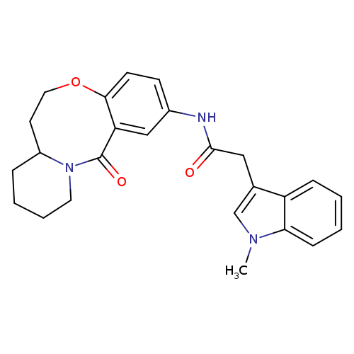 2-(1-methyl-1H-indol-3-yl)-N-{2-oxo-9-oxa-1-azatricyclo[10.4.0.0^{3,8}]hexadeca-3,5,7-trien-5-yl}acetamide