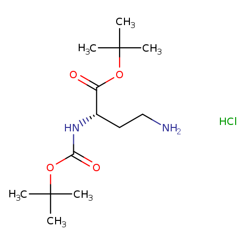 Butanoic acid, 4-amino-2-[[(1,1-dimethylethoxy)carbonyl]amino]-, 1,1-dimethylethyl ester, hydrochloride (1:1), (2S)-