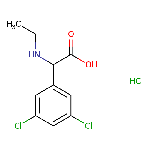 2-(3,5-dichlorophenyl)-2-(ethylamino)acetic acid hydrochloride