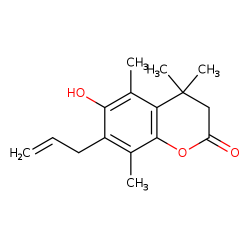 7-Allyl-6-hydroxy-4,4,5,8-tetramethylhydrocoumarin