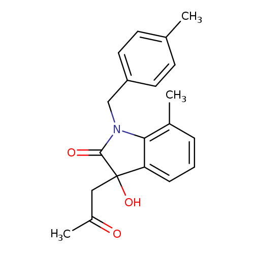 3-hydroxy-7-methyl-1-[(4-methylphenyl)methyl]-3-(2-oxopropyl)-2,3-dihydro-1H-indol-2-one